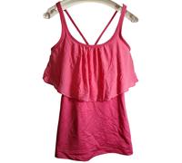 Top Da Danza Strappy In Raso Rosa Lyla Di Capezio Per Donne - SMALL