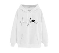 Top da donna a maniche lunghe poesia nella logistica Guinzaglio camicette pentole camicia donna nero, bianco, L