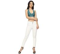 Top da donna Boho fatto a mano indiano con collo alto e supporto stampa flore...