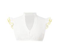 Top da donna chic ed elegante camicia bianca alla moda e vintage camicetta Dirndl a maniche corte sexy e traspirante camicetta Dirndl Oktoberfest Comfort Costume bavarese Slim Fit per birra festa