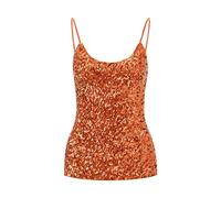 Top da donna con paillettes senza maniche con glitter canotta con spalline regolabili per tutti i giorni canotta camicetta magliette per night club party performance costume canotta set sonno,
