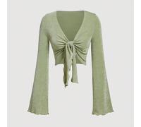 Top da donna con scollo a V, maniche a sbuffo e laccio frontale in stile vintage anni '70, abbigliamento bohémien, nomade, western, adatto per appuntamenti, vacanze, concerti country L,M,S,XL,XS,XXL,X