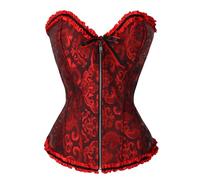 Top da donna, corsetto senza spalline in raso con lacci e balene da donna, di grandi dimensioni, lingerie da sposa, body gotico, body corsetto sotto il petto costume sexy di Halloween