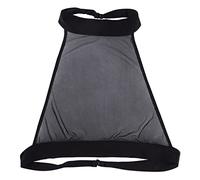 Top da donna sexy - Crop Top da donna trasparente, canotta schiena nuda con collo a cavezza, maglietta a rete, taglie grandi, chic, senza maniche, cinesi classici, alla moda, spalle scoperte, gilet