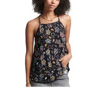 Top da donna SuperDry vintage Beach Cami nero senza spalline S