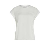 Top da donna VILA in mesh lucido, blusa a girocollo a maniche corte top da donna