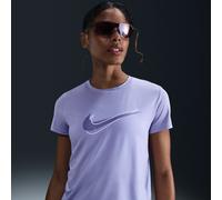 Top da running a manica corta Dri-FIT Nike One Swoosh - Donna - Viola L (IT 48-50)