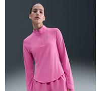 Top da running con zip a 1/4 Dri-FIT Nike Tempo Swoosh Run - Donna - Rosa S (IT 40-42)