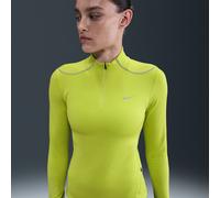 Top da running con zip a 1/4 e dettagli dal design rifrangente Therma-FIT ADV Nike Swift - Donna - Verde L (IT 48-50)