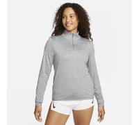 Top da running con zip a 1/4 e protezione UV Nike Swift - Donna - Grigio XXS