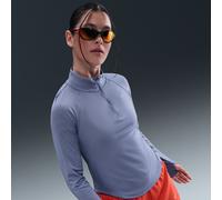 Top da running Dri-FIT con zip a 1/4 Nike Tempo Flash - Donna - Blu M (IT 44-46)