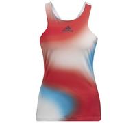 Top da tennis da donna Adidas Mel Y Tank W - white/vivid red/skyrus - Multicolore (XS)