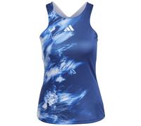 Top da tennis da donna Adidas Melbourne Y-Tank - multicolor/victory blue/white - Blu, Multicolore (L)