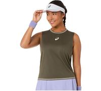 Top da tennis da donna Asics Game Sleeveless - dark olive - Verde (L)