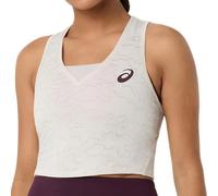 Top da tennis da donna Asics Match Jacquard Crop - soft oat - Beige (XS)