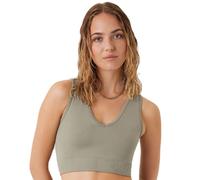 Top da tennis da donna Björn Borg Sthlm Seamless Light Crop Top - aloe - Verde (S/M)