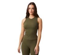Top da tennis da donna Björn Borg Studio Rib Tank - olive night - Verde (M)