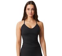 Top da tennis da donna Björn Borg Studio Ribbed Strap Tank - Nero (L)