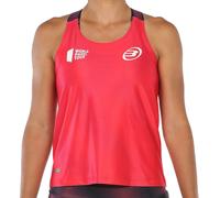 Top da tennis da donna Bullpadel Revenga - carmesi fluor - Rosso, Rosa (S)