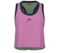 Top da tennis da donna Head Play Crop Top - cyclame/celery green - Multicolore, Rosa (L)
