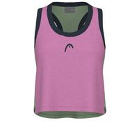Top da tennis da donna Head Play Crop Top - cyclame/celery green - Multicolore, Rosa (M)