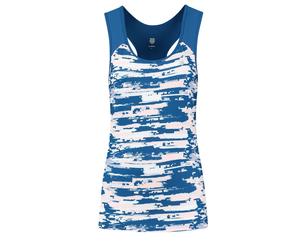 Top da tennis da donna K-Swiss Tac Hypercourt Stripe Tank - print/classic blue - Blu, Multicolore (M)