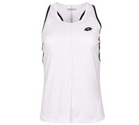 Top da tennis da donna Lotto Top W IV Tank 1 - bright white/all black - Bianco (L)