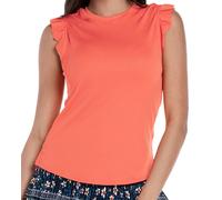 Top da tennis da donna Lucky in Love Keepin It Rio Bring Rib On Tank - flame - Arancione (S)