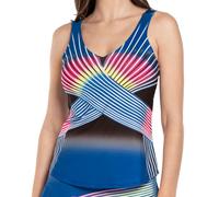 Top da tennis da donna Lucky in Love Neon Lights Tank W/Bra - electric blue - Blu (S)