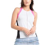 Top da tennis da donna Lucky in Love Prep It Up Scuba High Neck Tank - white - Bianco (L)