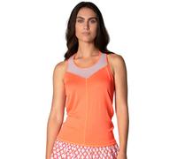 Top da tennis da donna Lucky in Love Shockin' Classics Revive Tie Back Tank - Arancione (L)