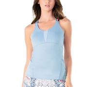 Top da tennis da donna Lucky in Love Snake Rattle N'Roll Triple Strap Tank W/Bra - cloud - Blu (L)