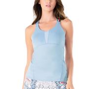 Top da tennis da donna Lucky in Love Snake Rattle N'Roll Triple Strap Tank W/Bra - cloud - Blu (S)