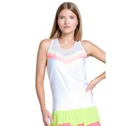 Top da tennis da donna Lucky in Love Sunset Spin Tie Back - Bianco (L)