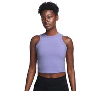 Top da tennis da donna Nike One Fitted Dri-Fit Short Sleeve Crop - lilac ice/black - Viola (XS)