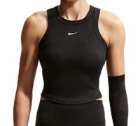 Top da tennis da donna Nike One Fitted Dri-Fit Short Sleeve Crop Tank - black/white - Nero (L)