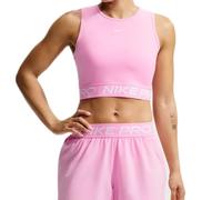 Top da tennis da donna Nike Pro Dri-Fit Cropped - pink rise/white - Rosa (XS)