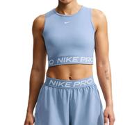 Top da tennis da donna Nike Pro Dri-Fit Cropped - work blue/white - Blu (S)