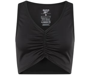 Top da tennis da donna Reebok Studio Ruched Cropped Tank Top W - black - Nero (XL)
