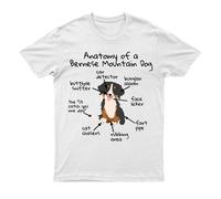 Top da uomo Anatomia del cane da montagna burnese Scienza medica biologia...