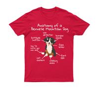 Top da uomo Anatomia del cane da montagna burnese Scienza medica biologia...