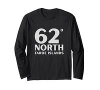 Top da Viaggio Isole Faroe 62 Gradi, Magliette e Accessori Maglia a Manica