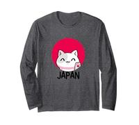 Top da Viaggio, Magliette e Accessori da Viaggio con Gatto Portafortuna Giapponese Maglia a Manica