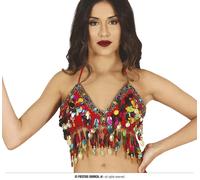 TOP DANZA DEL VENTRE ROSSO