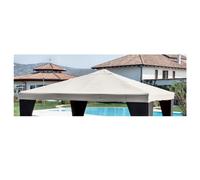 Top di ricambio per gazebo Elegant 3x3 mt in poliestere beige telo da esterno