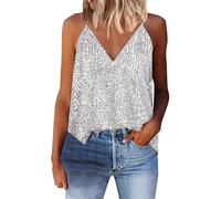 Top Donna Con Paillette Party - Reggiseno Per Danza Paillettes Nappa Top Cavezza Di Paillette Top Corsetto Corto Canotta Impreziosita Tank Top Donne Danza Costume