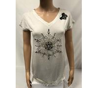 Top Donna Desigual 100% Viscosa Ref 72T2WF7 Colore Bianco Nuovo