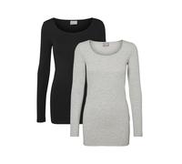 Top Donna VERO MODA Camicia Sottile a Maniche Lunghe 2 Pezzi Set Base VMMAXI NUO