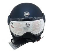 TOP DRIVE ACCESSORI PER AUTO CASCO MOTO SCOOTER JET SEMI INTEGRALE SIRIO MAT CON VISIERA ANTIRIFLESSO. OMOLOGATO ECE 22.05 (M 57/58, BLU) Taglia: M 57/58