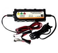 Top Drive Caricabatteria e Mantenitore di Carica 12V DC, Universale per Auto e Moto con Batterie al Piombo e Gel